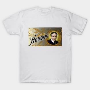 Harry Houdini - Vintage Advertisement Portrait T-Shirt